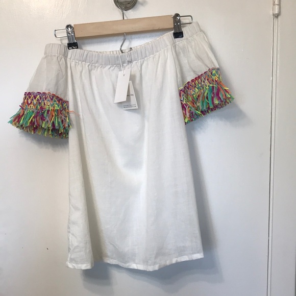 NWT Buckley K Hada Top in Ivory /Carnival size s - Picture 7 of 7